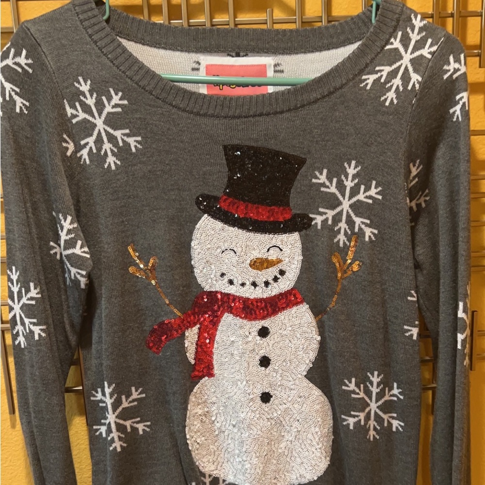 Tipsy Elves | Women’s Snowman Christmas Sweater Top Long Sleeve Size XSmall